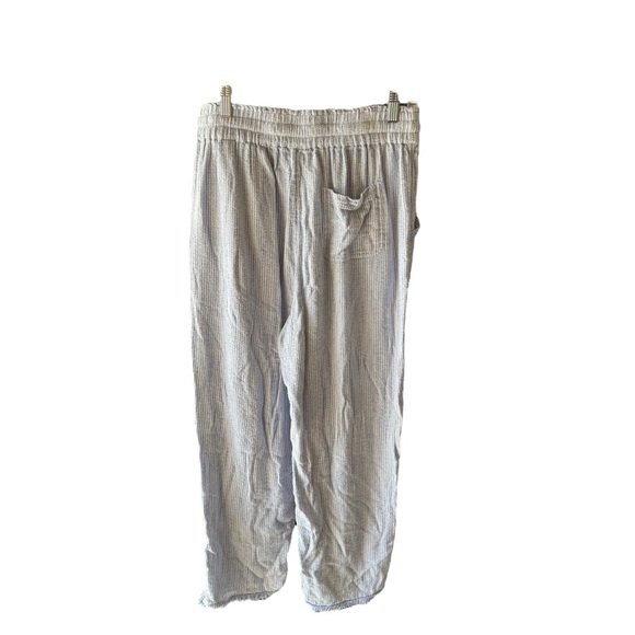 Aerie - Blue Striped Knit Pants Sz M - Picture 4 of 8